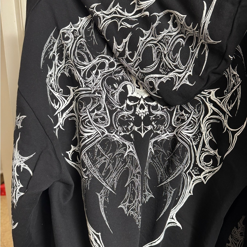 Men's Black Graphic Hoodie